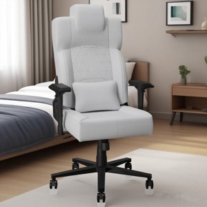 Gaming Chair Modern with Lumbar Support and Adjustable Arms for Home Office 22in Wide Seat - 3irtyhousy - 1 of 4