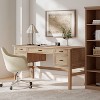 Zurina Modern 56 Rectangular Desk with Solid Wood Legs|HULALA HOME - 2 of 4
