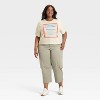 Women's Budweiser Boxy Cropped Short Sleeve Graphic T-Shirt - Ivory - 3 of 3