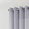 RT Designers Collection Dexter Linen Texture Grommet Light Filtering Window Curtain Panel Silver - 3 of 4