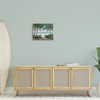 Stupell Industries Row Boats on Beach Shore Tropical Palm Trees Canvas Wall Art - 2 of 4