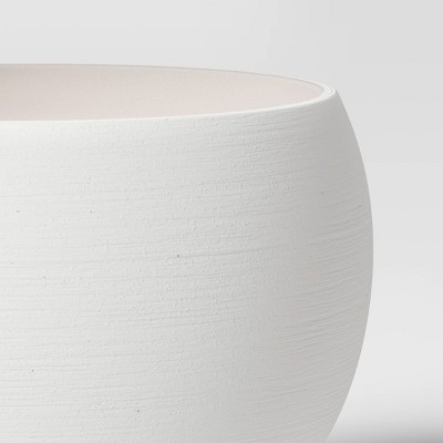 Large Ceramic Textured Planter White - Threshold&#8482;