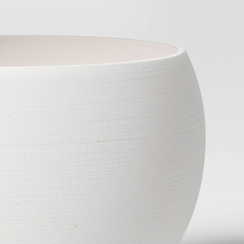 Large Ceramic Textured Planter White - Threshold&#8482;, 4 of 5