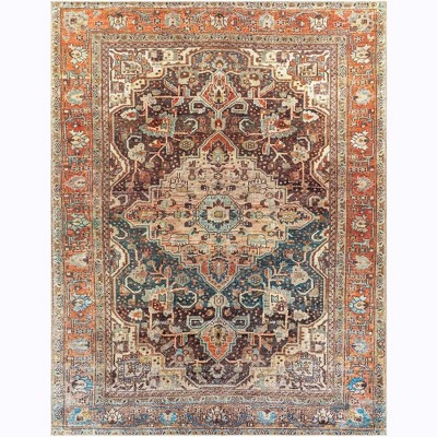 Mark & Day West Frankfort Washable Woven Indoor Area Rugs Pecan