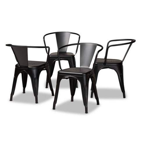 4pc Ryland Metal Dining Chair Set Baxton Studio Target