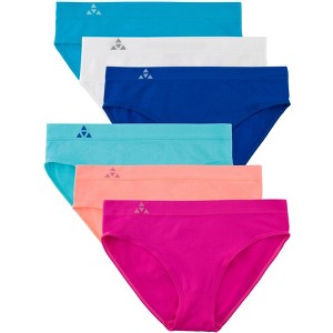 Balanced Tech Women's Seamless Bikini Panties 6-Pack - Aquatic Group - Large - 1 of 2