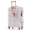 TUYOHW Luggage Set of 3, Airline Certified Carry-on Luggage with Cup Holder, ABS Hard Shell Luggage with Spinner Wheels - 2 of 4