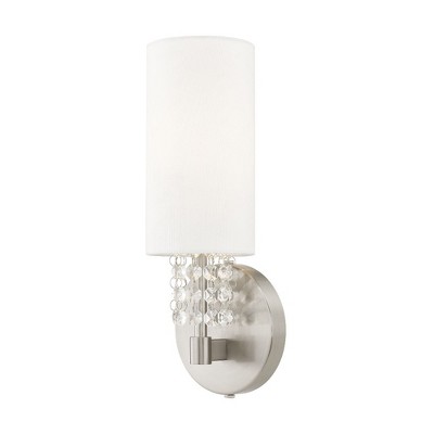 Livex Lighting Carlisle 1 - Light Wall Light in  Brushed Nickel