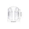 Unique Bargains Plastic Reusable Easy to Recognize Clothes Hanger Sizer Marker Garment Color Coding Clear 100 Pcs - 2 of 4