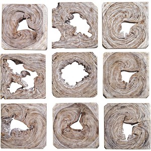 Uttermost Bahati 16" Wide 9-Piece Wood Wall Art Set - 1 of 1