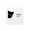 Slickblue Funny Cat Wood Sign – Whatcha Doin'? Quote – 7x7 Rustic Wall or Shelf Décor for Pet Lovers, Color Options - 3 of 3
