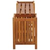 vidaXL Patio Bench with 2 Planters 59.1"x11.8"x15.7" Solid Acacia Wood - 4 of 4