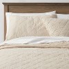 Diamond Stitch Cotton Linen Quilt Sham - Threshold™ - image 2 of 4