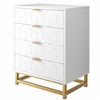 Dresser for Bedroom, 4 Drawer Dresser with Metal Legs, Wood Dresser Chest Organizer with Wide Storage - 4 of 4