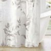 PAGED Modern Botanical Burnout Shower Curtain, 72x72" Floral Shower Curtain for Bathroom, Water-Resistant Coating Curtain with 12 Buttonholes - 3 of 4