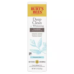 Burt's Bees Deep Clean Whitening with Fluoride Toothpaste - 4.7oz