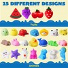 25 Pcs Mochi Squishy Toys for Kids Mini Kawaii Squishies Fidget Toys Animals & Fruit Stress Relief Toys for Party Favors, Pinata Filler, Goodie Bags - 3 of 4