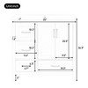 TUYOHWTUYOHW 36 Inch Bathroom Vanity with Sink, One Cabinet with Soft-closing Doors, 4 Soft-Closing Drawers, Metal Handles - 3 of 4