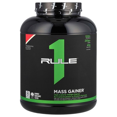Rule One Proteins Mass Gainer™, Strawberries & Creme, 5.71 lb (2.59 kg)