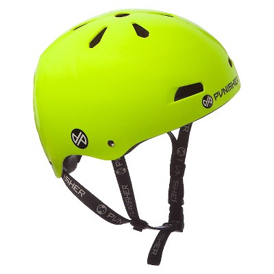 yellow bicycle helmet