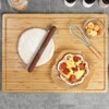 Extra Large Bamboo Butcher Block Cutting Board 24x18 Inch Over Sink Chopping Board with Juice Groove and Handle - 3 of 4