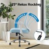 Lirago Adjustable Mesh Chair - Height & Armrests Customizable, Cyan - Home/Office - 3 of 4