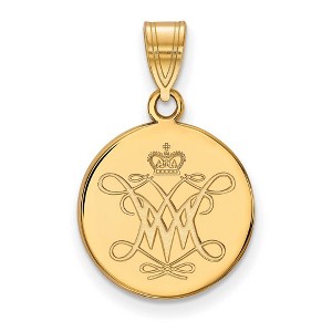 Black Bow Jewelry 10k Yellow Gold College of William & Mary Tribe NCAA Medium Pendant - 1 of 3
