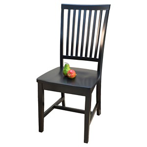 Carolina Living Delano Dining Chair Antique Black: Mission Style, Sturdy Wood Frame, 280lb Capacity - 1 of 4
