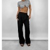 Women's Crew Neck Cropped Underwire Tee - Mimosa - 4 of 4