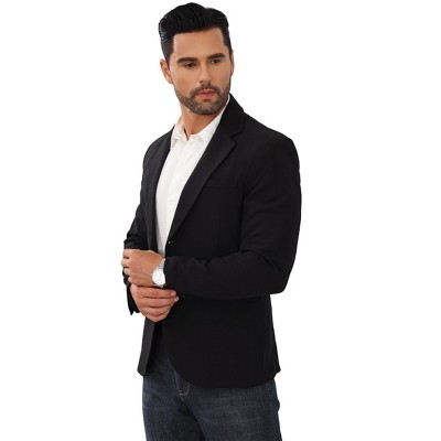 Mens Plaid Blazer Sports Coat Casual Slim Fit Checkered Blazer for Men Wedding