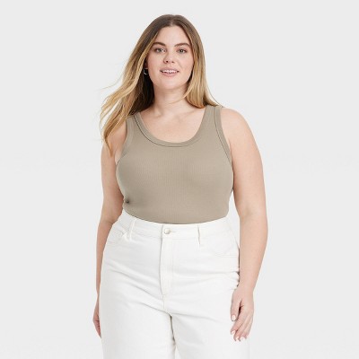 Women's 90s Ribbed Tank Top - Universal Thread™