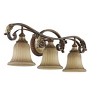 Livex Lighting Villa Verona 3 - Light Vanity in  Verona Bronze/Aged Gold Leaf - 3 of 4