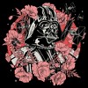 Men's Star Wars Floral Darth Vader With Tie Fighters T-Shirt - 2 of 4