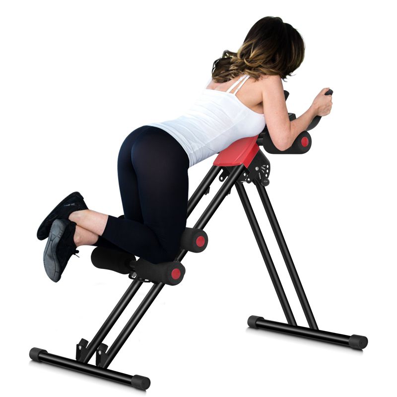 Costway Ab Machine with LCD Monitor Adjustable Abdominal Trainer Cruncher for Home Gym, 3 of 11
