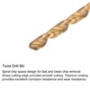 Unique Bargains High Speed Steel Titanium Plated Straight Flute Thread Tap and Twist Drill Bit - 4 of 4