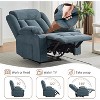 Oversized Recliner Chair,Classic and Traditional Manual Recliner Chair With Vibration Massage and Heat - 3 of 4