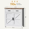 Sideboard Buffet Cabinet with Storage, Coffee Bar Cabinet with 2 Drawers, Kitchen Pantry Cabinet for Kitchen Dining Room Entryway - 4 of 4