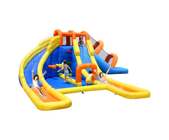 Bounceland Big Splash Triple Water Slide and Pool