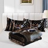 Boersma Deer Hunting Camo Comforter,Hunter Bedding Set American Flag Comforter Twin Size for Bedroom Decor,Deer Comforter Set for Boys Teens Girls - 3 of 4