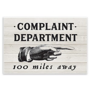 Stupell Industries Complaint Department 100 Miles Away, 15" x 10" - 1 of 4