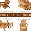 Whisen Oversized Wooden Adirondack Chair with Pre-Assembled Back - 4 of 4