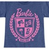 Girls' - Barbie - Barbie Varsity Malibu Seal- Girls Fitted Short Sleeve Graphic T-Shirt Fitted Short Sleeve Graphic T-Shirt - 2 of 4