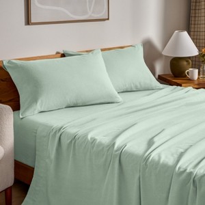 100% Cotton Flannel Sheet Set by Bare Home - 1 of 4