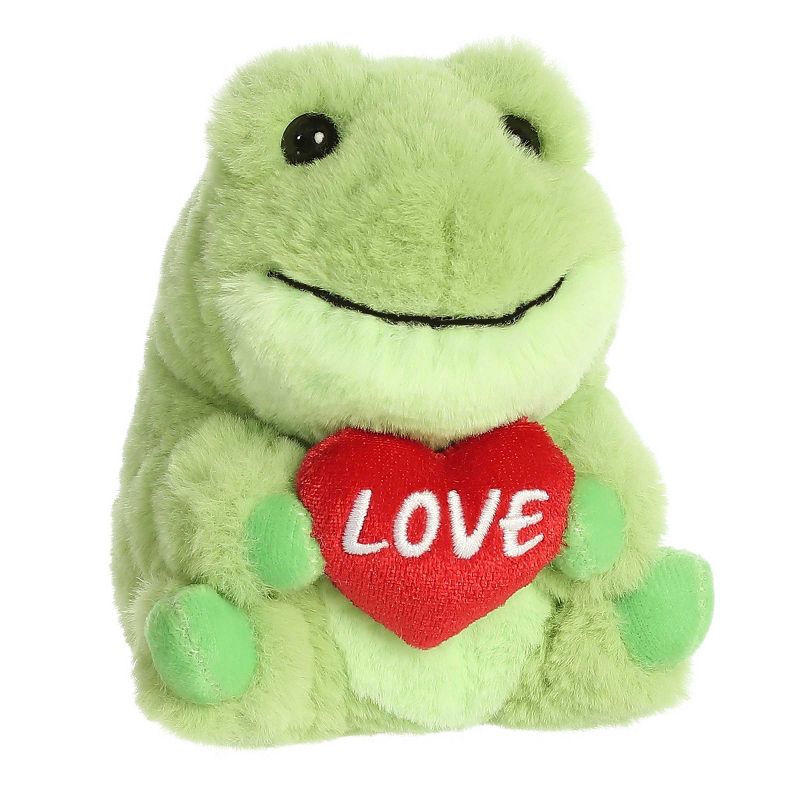 Aurora Mini Love Frog Rolly Pet Round Stuffed Animal Green 5", 2 of 6