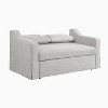 Serta Hans Convertible Loveseat Woven Linen - 4 of 4
