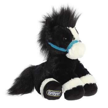 Aurora Medium Bridle Buddies Horse Breyer Exquisite Stuffed Animal Black 8"