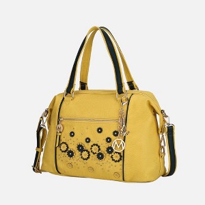 MKF Collection Francis Tote Women's handbag 3-D flowers with Keychain by Mia K - 1 of 4