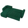 VYNXARIA Convertible Sectional Sofa Couch, Modern Fabric 3 Seater L-Shaped Couch for Living Room, Apartment, Office, Small Space£¬Dark Green - 3 of 4