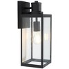 Agni 6.5" Outdoor Wall Sconce (Set of 2) - PLT7014 - Black - Safavieh - 4 of 4