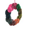 Chery Life Handcrafted Holiday Paper Blossom Wreath, Multicolor Festive Decor for Christmas - 2 of 4